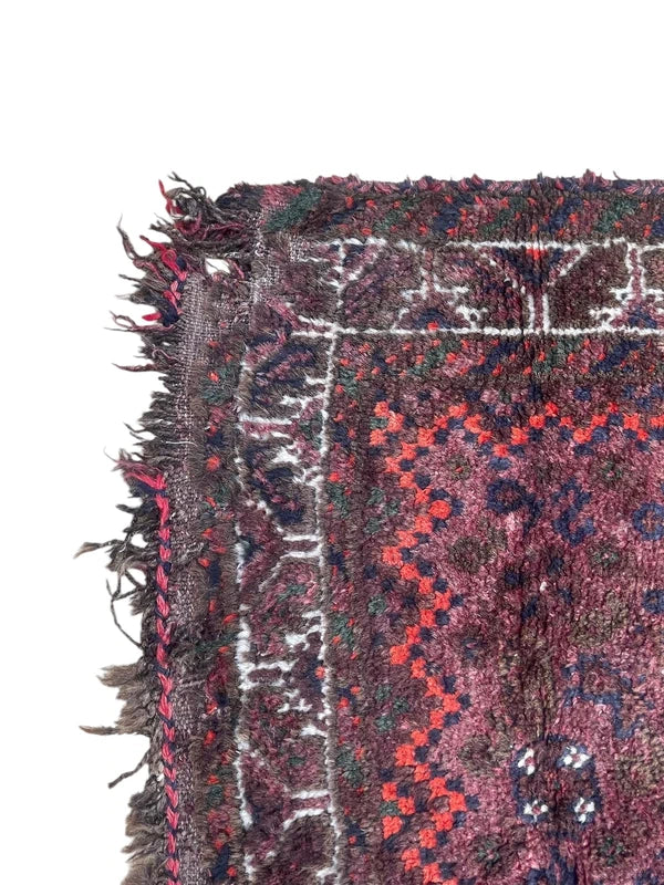 Vintage Hand Knotted Persian Hamadan Rug 178 × 108 cm | Iranian Tribal Wool Carpet | Made in Iran — photograph 12