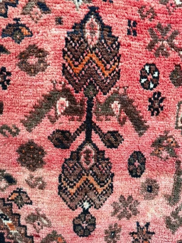 Large Vintage Persian Shiraz Hand Knotted Wool Rug 305x214cm Iranian Tribal Carpet — photograph 16