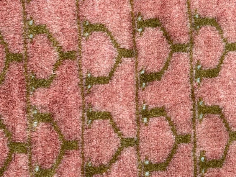 Hand Knotted Bokhara Rug 163x94cm Pink Salmon Oriental Wool Rug — photograph 10