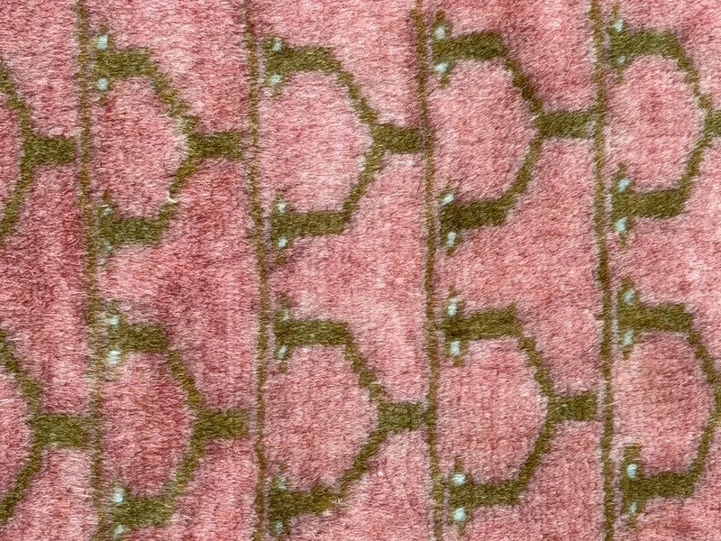 Hand Knotted Bokhara Rug 163x94cm Pink Salmon Oriental Wool Rug — photograph 11