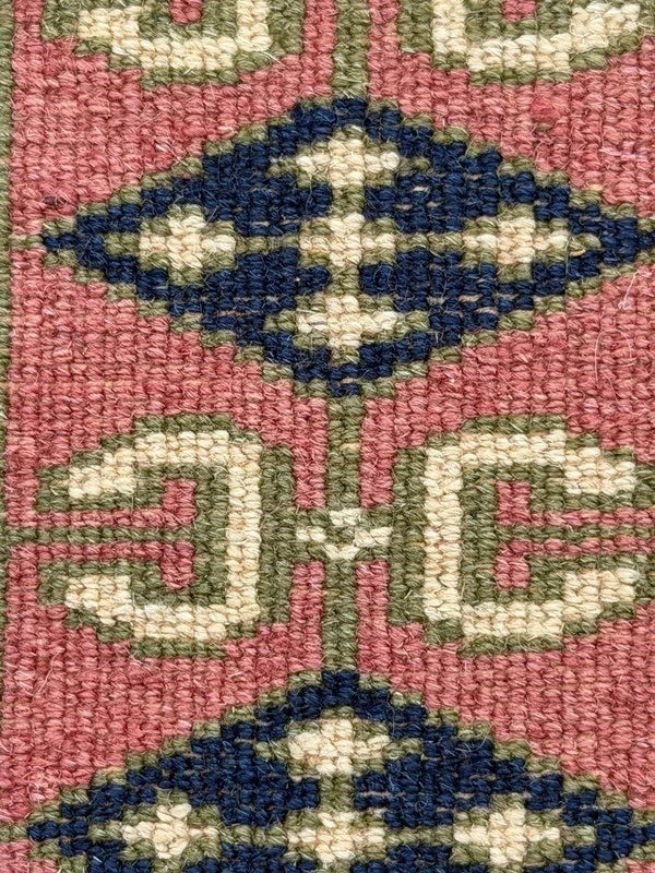 Hand Knotted Bokhara Rug 163x94cm Pink Salmon Oriental Wool Rug — photograph 8