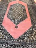 Vintage Hand Knotted 100% Wool Pakistan Rug 193 x 131 cm Pink — photograph 1