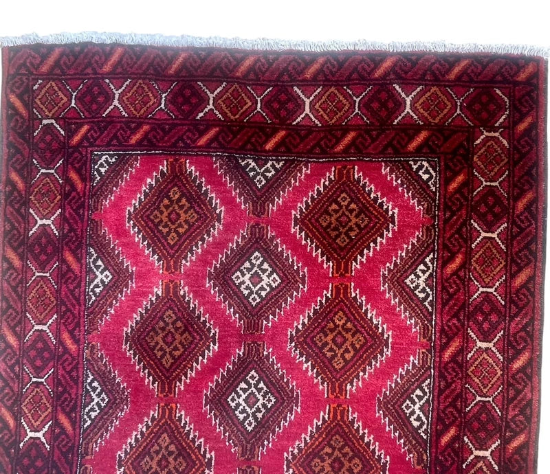 Beautiful handmade tribal wool rug, approx 178 x 100 cm — photograph 9