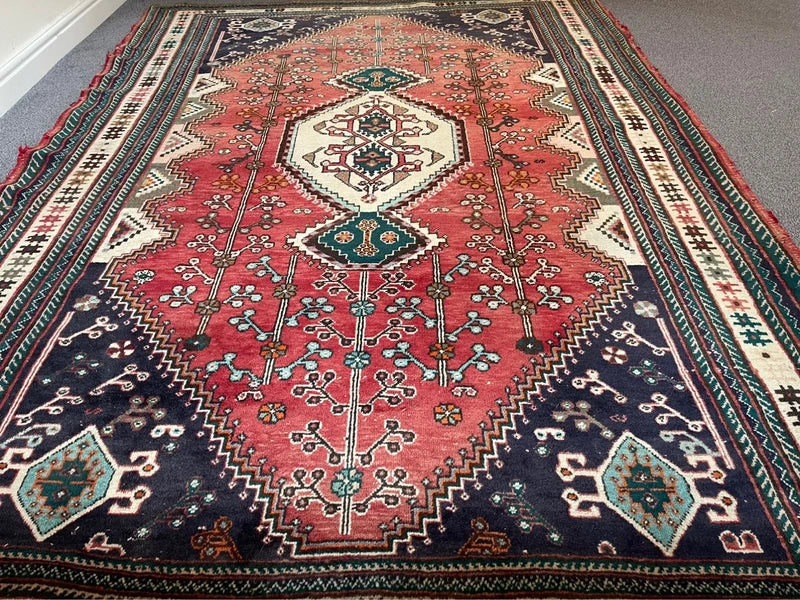 Hand Knotted Persian Tribal Rug 240 x 180 cm – Large Wool Rug — photograph 7