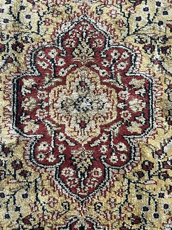 Small Hand Knotted Wool Rug 129x79cm Vintage Persian Style Accent Rug — photograph 7