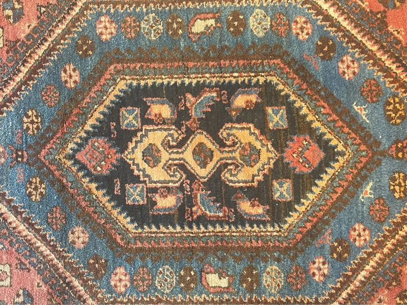 Authentic Hand Knotted Persian Hamadan Rug 125 × 195 cm | Vintage Wool Carpet — photograph 6
