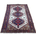 Vintage Persian Handmade Wool Rug – 145 x 102 cm – Tribal Geometric Design — photograph 1