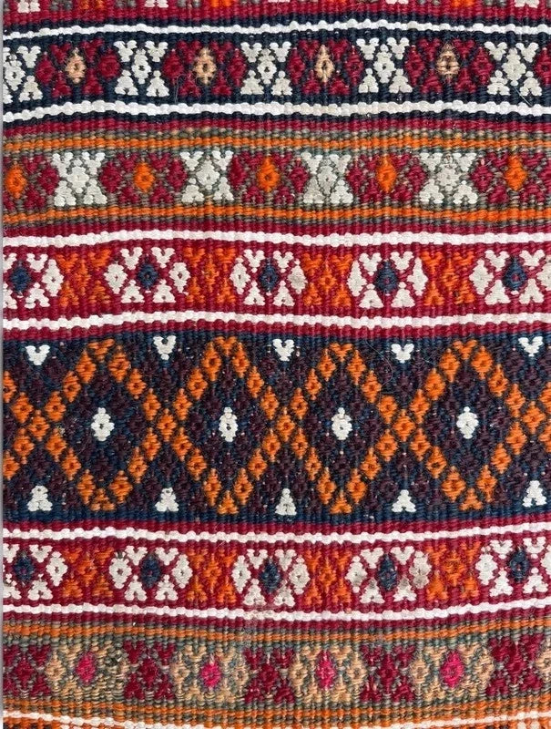 Vintage Persian Tribal Kilim Jajim Rug Handwoven Wool 136 x 72 cm — photograph 11