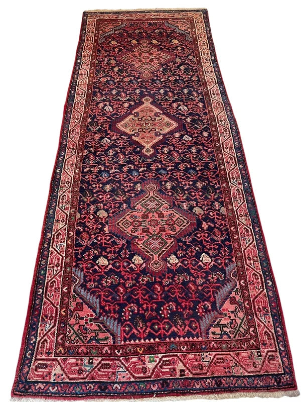 Authentic Hand-Knotted Persian Taj Abad Wool Runner (295 x 104 cm) — photograph 6