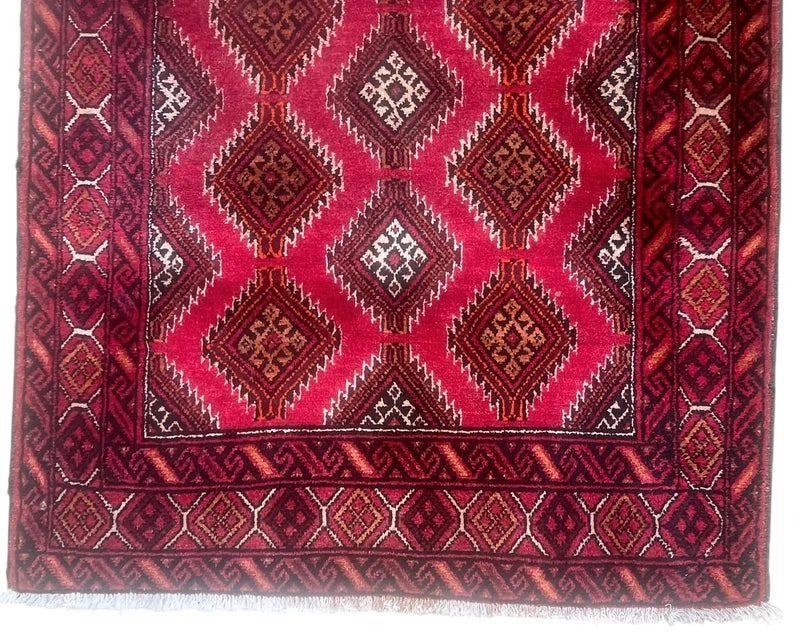 Beautiful handmade tribal wool rug, approx 178 x 100 cm — photograph 10