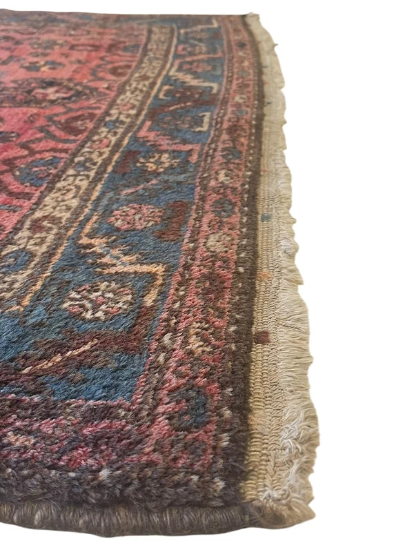 Authentic Hand Knotted Persian Hamadan Rug 125 × 195 cm | Vintage Wool Carpet — photograph 13