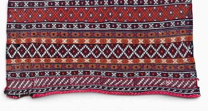 Vintage Persian Tribal Kilim Jajim Rug Handwoven Wool 136 x 72 cm — photograph 7