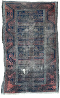Very Old Afghan Ersari Hand Knotted Wool Rug 170 × 103 cm | Tribal Oriental Carpet — photograph 1