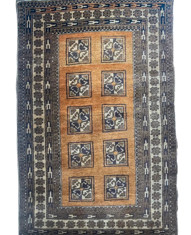 Small handmade Bokhara rug, approx. 139 x 85 cm. — photograph 9