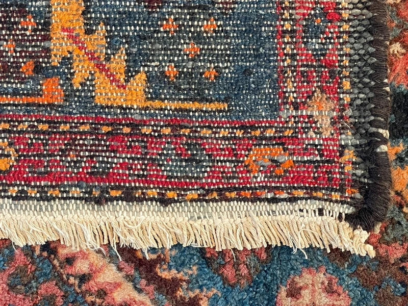 Authentic Hand Knotted Persian Hamadan Rug 125 × 195 cm | Vintage Wool Carpet — photograph 16