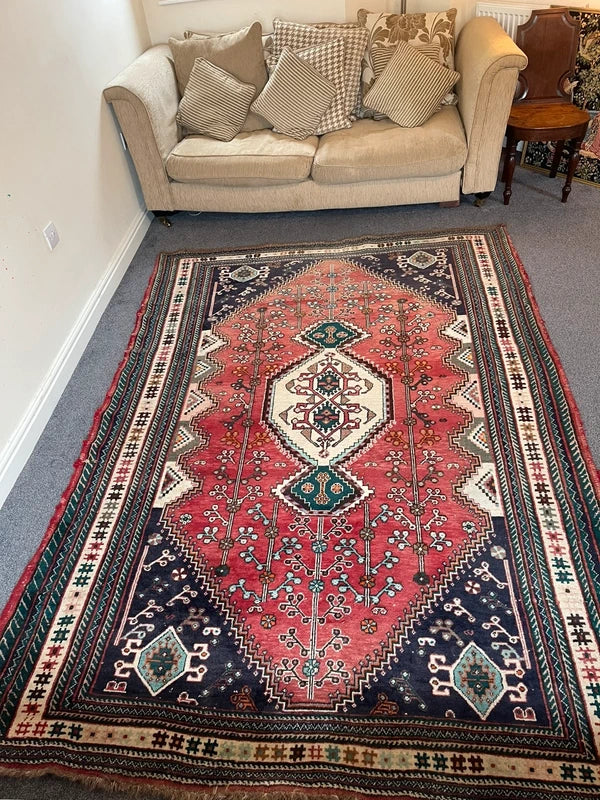 Hand Knotted Persian Tribal Rug 240 x 180 cm – Large Wool Rug — photograph 9
