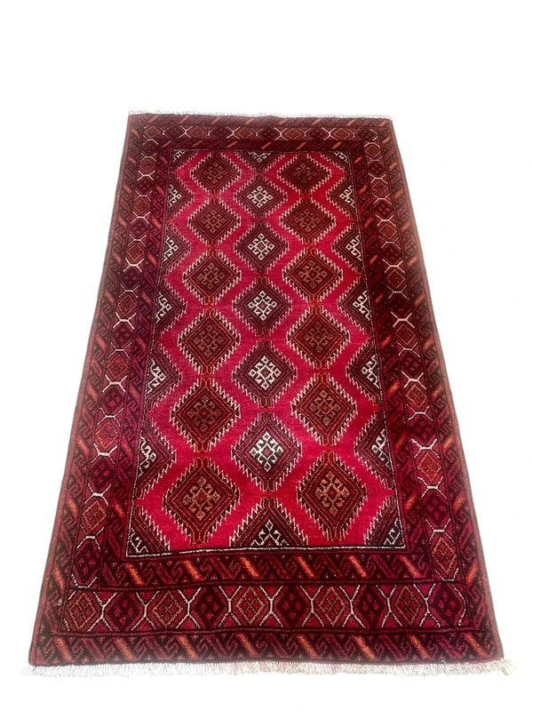 Beautiful handmade tribal wool rug, approx 178 x 100 cm — photograph 6