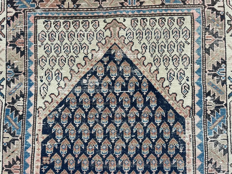 Vintage Persian Hamadan Rug – Hand Knotted Wool Carpet – 201 x 122 cm — photograph 15