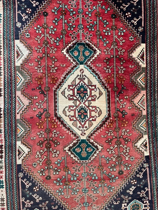 Hand Knotted Persian Tribal Rug 240 x 180 cm – Large Wool Rug — photograph 6