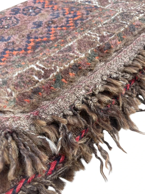 Vintage Hand Knotted Persian Hamadan Rug 178 × 108 cm | Iranian Tribal Wool Carpet | Made in Iran — photograph 9