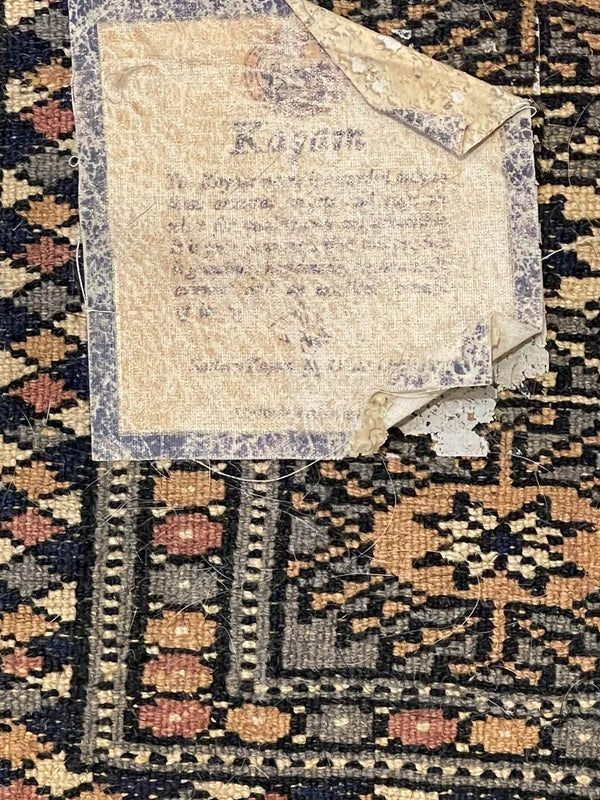 Hand knotted Bokhara style wool rug 130 x 187 cm grey vintage rug — photograph 14