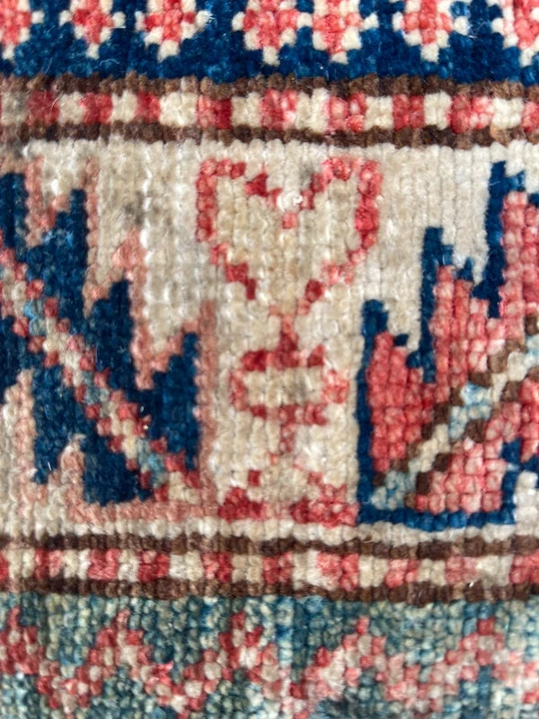 Hand Knotted Kazak Style Wool Rug 154x100cm Small Tribal Carpet — photograph 11