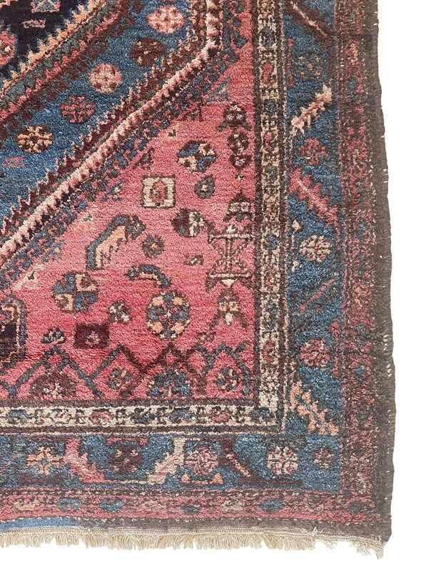 Authentic Hand Knotted Persian Hamadan Rug 125 × 195 cm | Vintage Wool Carpet — photograph 11