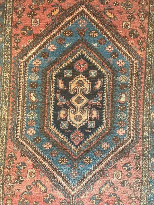 Authentic Hand Knotted Persian Hamadan Rug 125 × 195 cm | Vintage Wool Carpet — photograph 5
