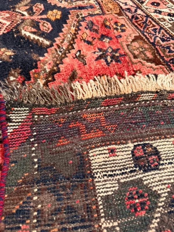 Large Vintage Persian Shiraz Hand Knotted Wool Rug 305x214cm Iranian Tribal Carpet — photograph 19