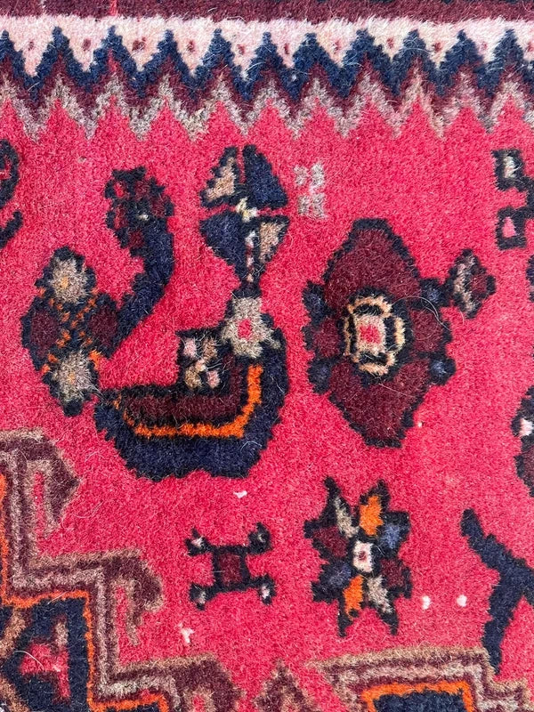 Hand knotted vintage Anatolian style wool rug 154 x 98 cm — photograph 10