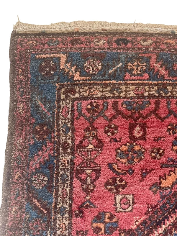 Authentic Hand Knotted Persian Hamadan Rug 125 × 195 cm | Vintage Wool Carpet — photograph 8