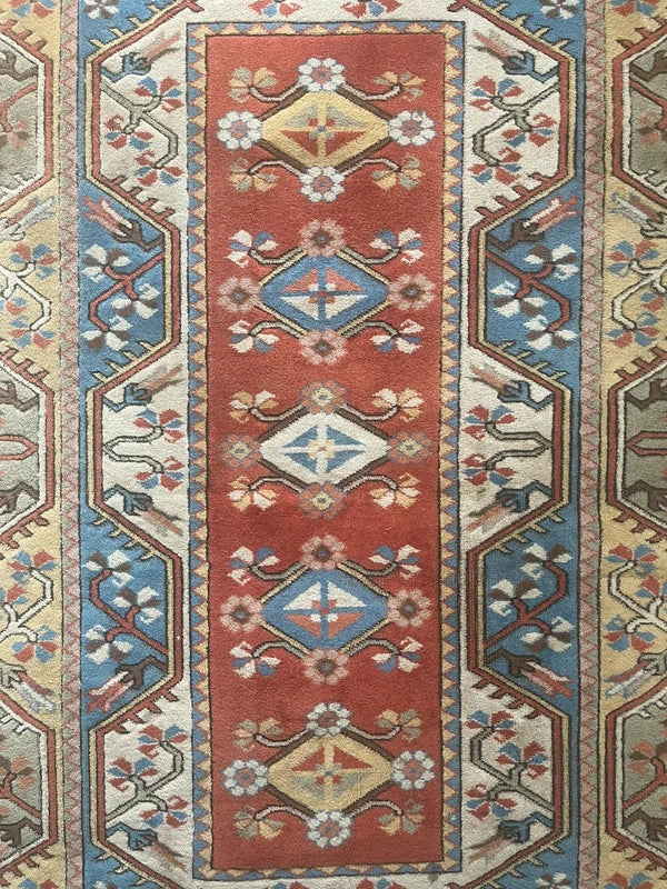 Handmade Turkish Milas Wool Rug 191 x 120 cm Vintage Style Anatolian Carpet — photograph 7