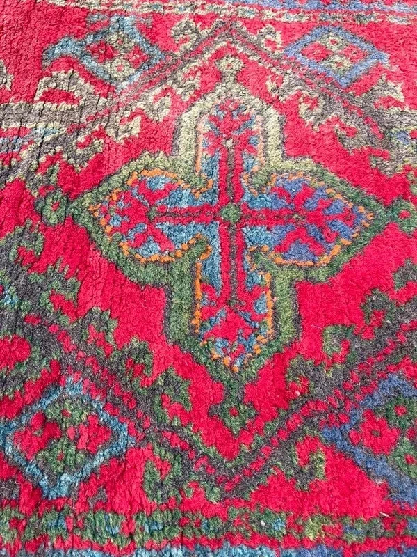 Vintage Eastern Anatolian Turkish Hand-Knotted Wool Runner Rug 351 x 91 cm — photograph 4