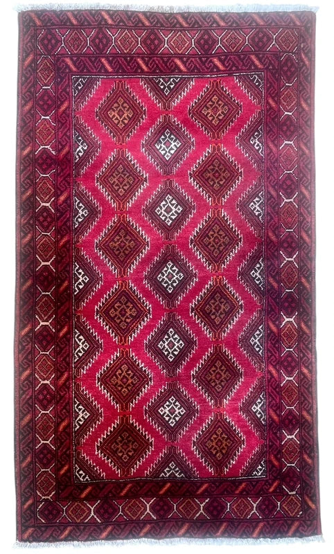 Beautiful handmade tribal wool rug, approx 178 x 100 cm — photograph 1