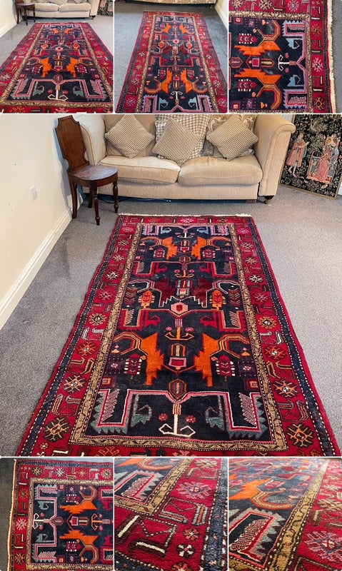 Vintage Persian Hamadan Rug – 140 x 200 cm — photograph 2