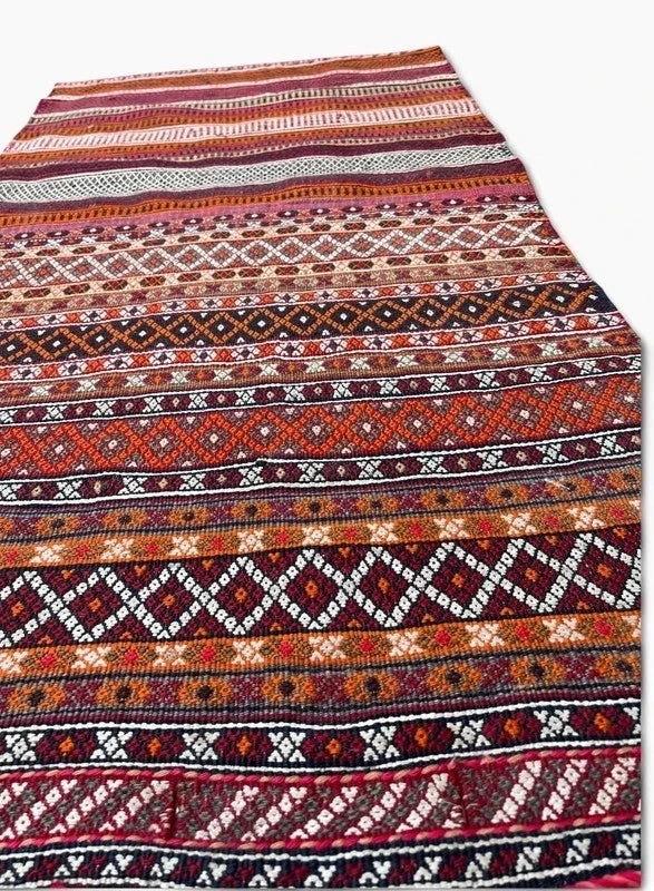 Vintage Persian Tribal Kilim Jajim Rug Handwoven Wool 136 x 72 cm — photograph 4