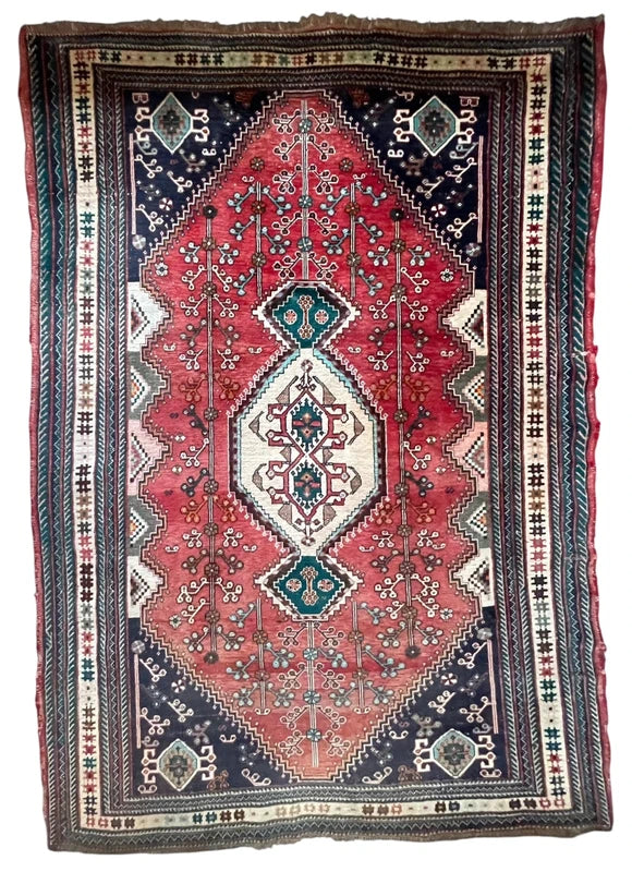 Hand Knotted Persian Tribal Rug 240 x 180 cm – Large Wool Rug — photograph 3