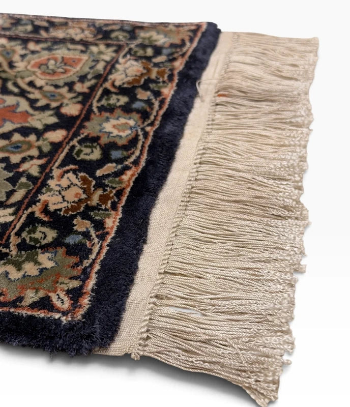 Handmade Chinese Silk Pile Runner Rug 164x35cm Tree of Life Vintage — photograph 9