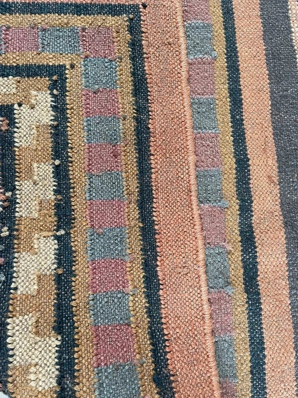 Pair of Handmade Flatweave Tribal Mats Rugs 132 x 78 cm & 125 x 75 cm — photograph 10
