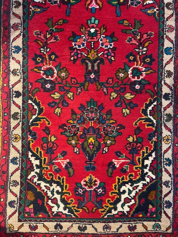 Vintage Persian Hand-Knotted Wool Runner Rug 301 x 83 cm — photograph 5