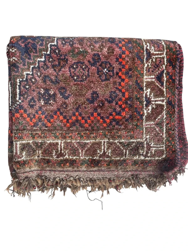 Vintage Hand Knotted Persian Hamadan Rug 178 × 108 cm | Iranian Tribal Wool Carpet | Made in Iran — photograph 11