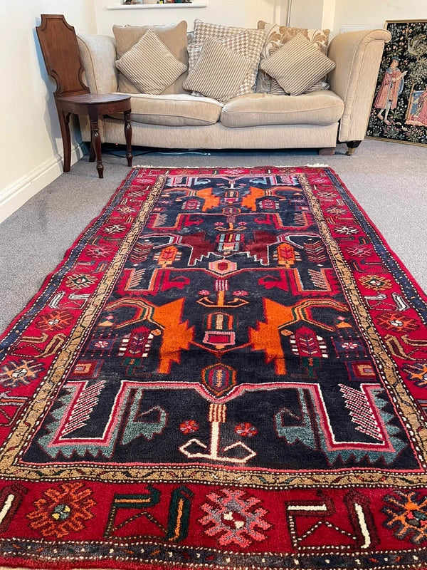 Vintage Persian Hamadan Rug – 140 x 200 cm — photograph 7
