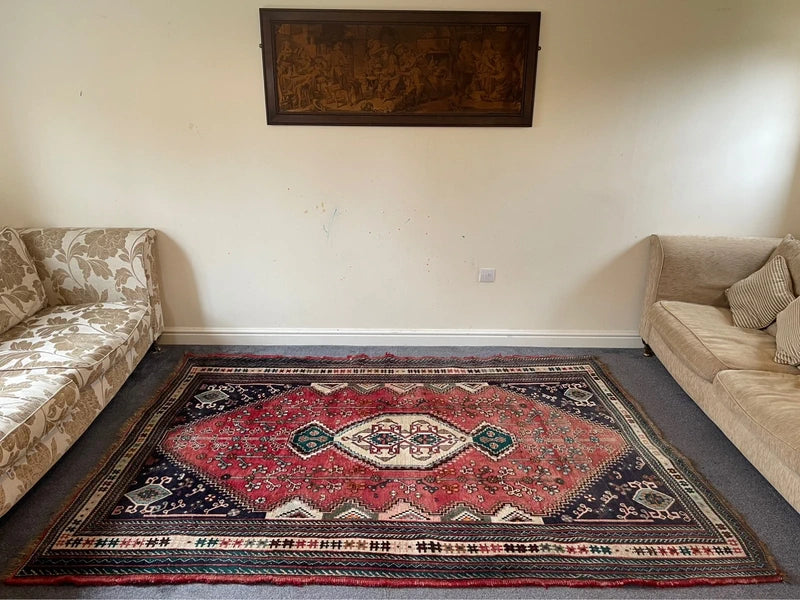 Hand Knotted Persian Tribal Rug 240 x 180 cm – Large Wool Rug — photograph 8