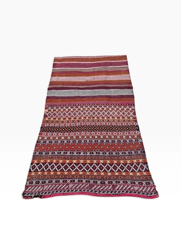 Vintage Persian Tribal Kilim Jajim Rug Handwoven Wool 136 x 72 cm — photograph 6