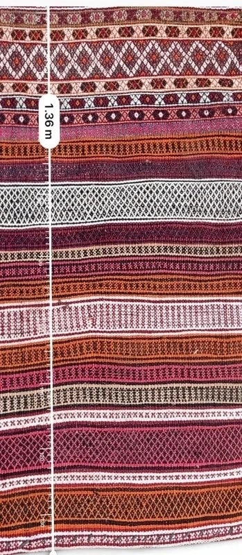 Vintage Persian Tribal Kilim Jajim Rug Handwoven Wool 136 x 72 cm — photograph 13