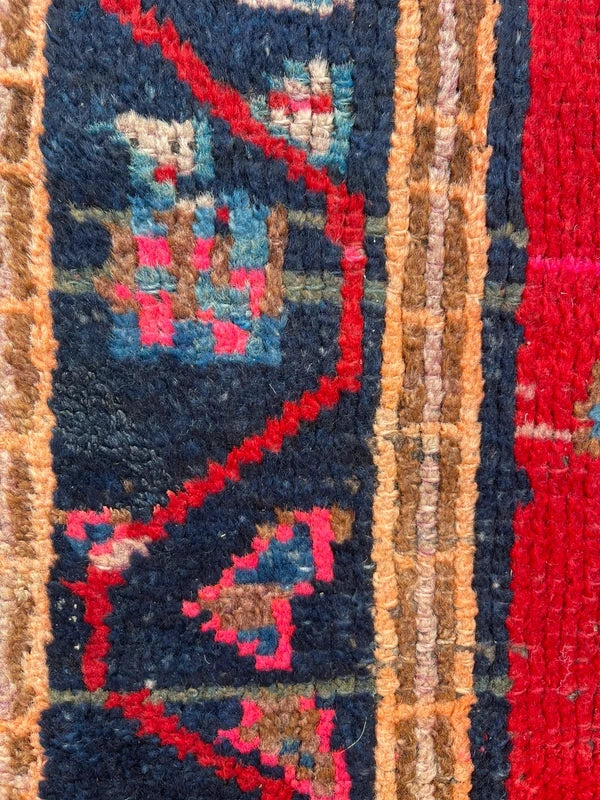 Vintage Hand-Knotted Persian Hamadan Rug – 196 × 127 cm — photograph 19