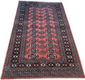 Vintage Pakistani Bokhara Hand Knotted Kayam wool Rug 156x94cm — photograph 1