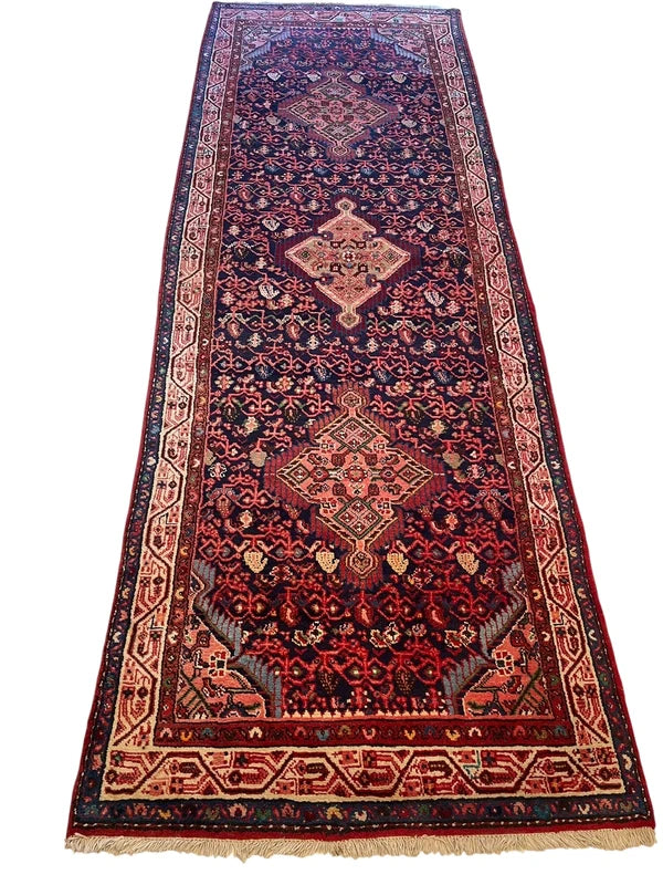 Authentic Hand-Knotted Persian Taj Abad Wool Runner (295 x 104 cm) — photograph 10