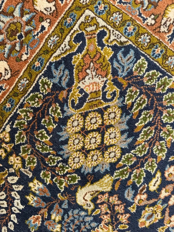 Persian Hand Knotted Wool Rug 164x105cm Vintage Oriental Floral Bird Carpet — photograph 16