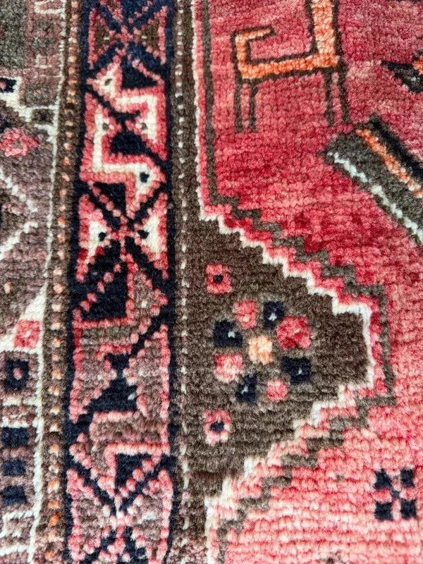 Large Vintage Persian Shiraz Hand Knotted Wool Rug 305x214cm Iranian Tribal Carpet — photograph 17